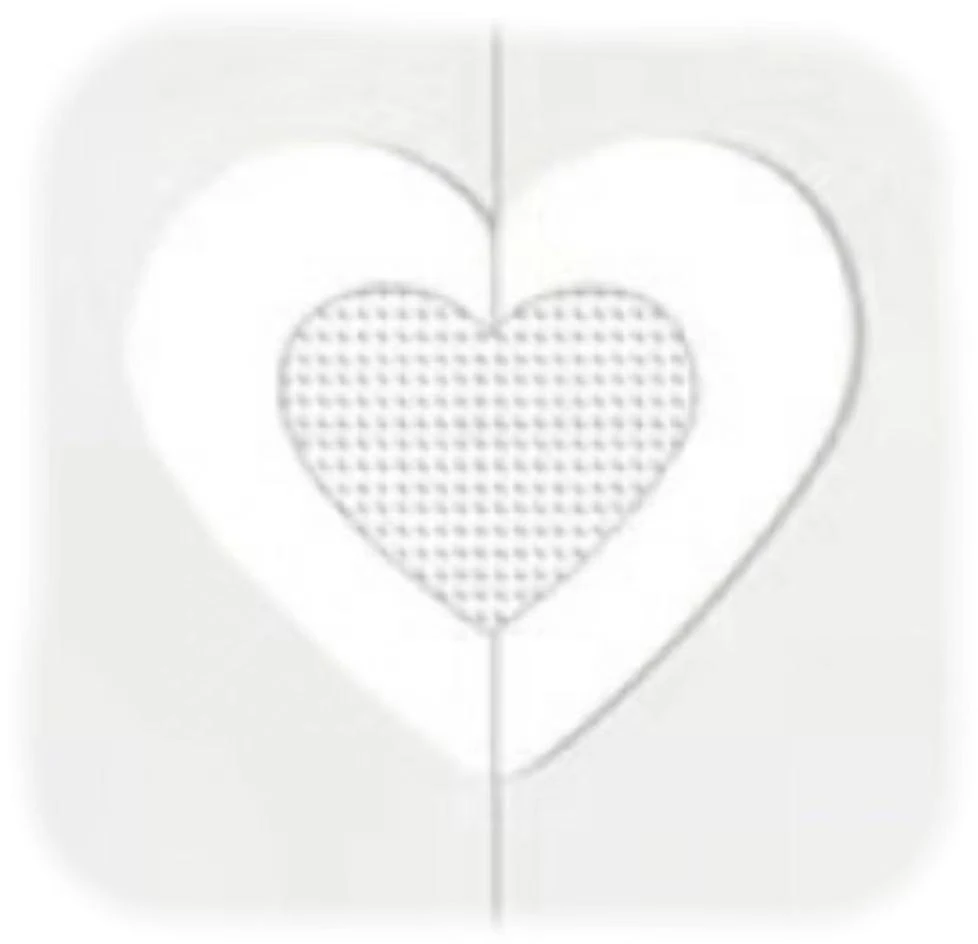 Heart-shaped format example