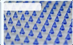 Integrated array needle tips view one