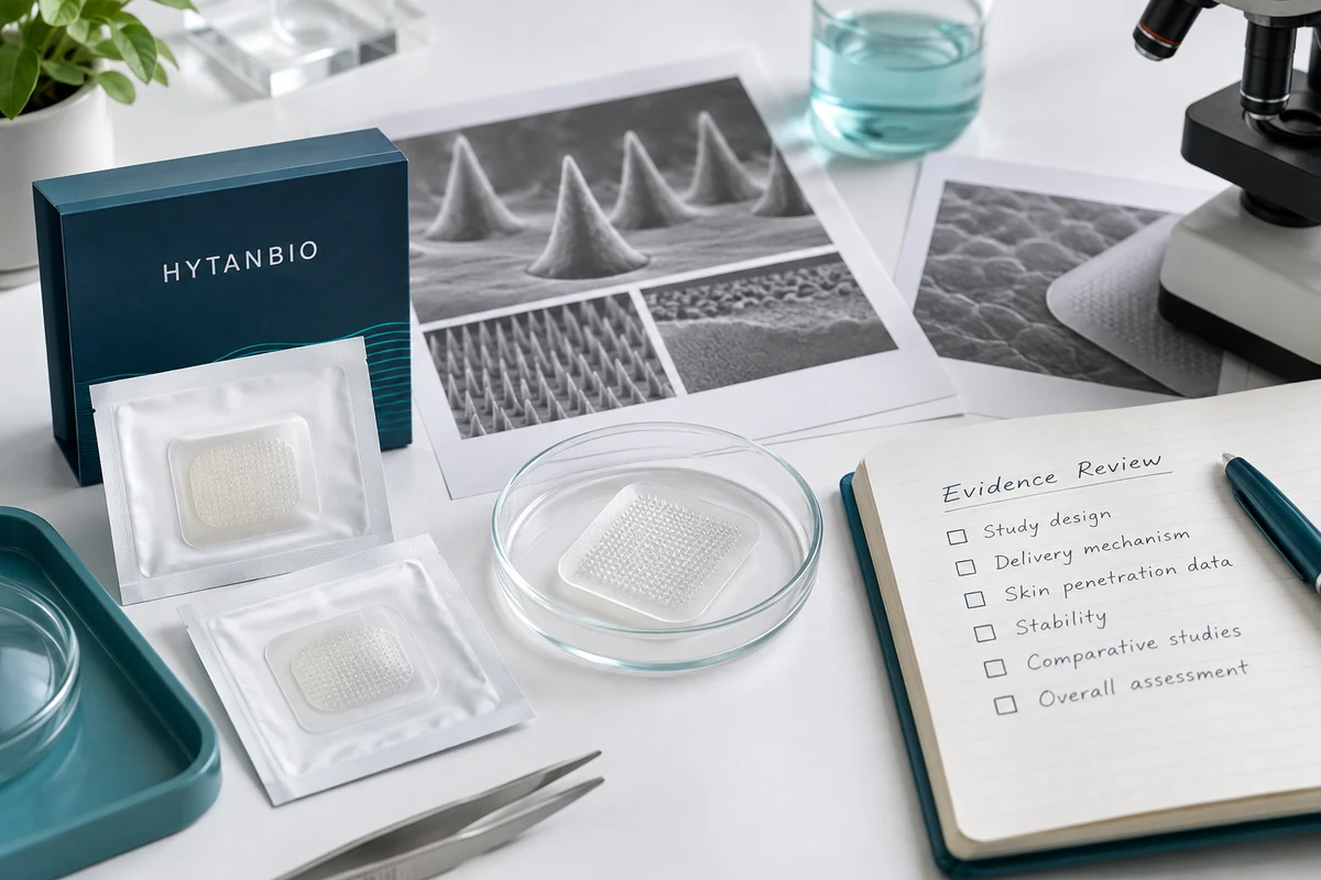 Concept illustration: Are Peptide Microneedle Patches Effective? How to Evaluate Evidence