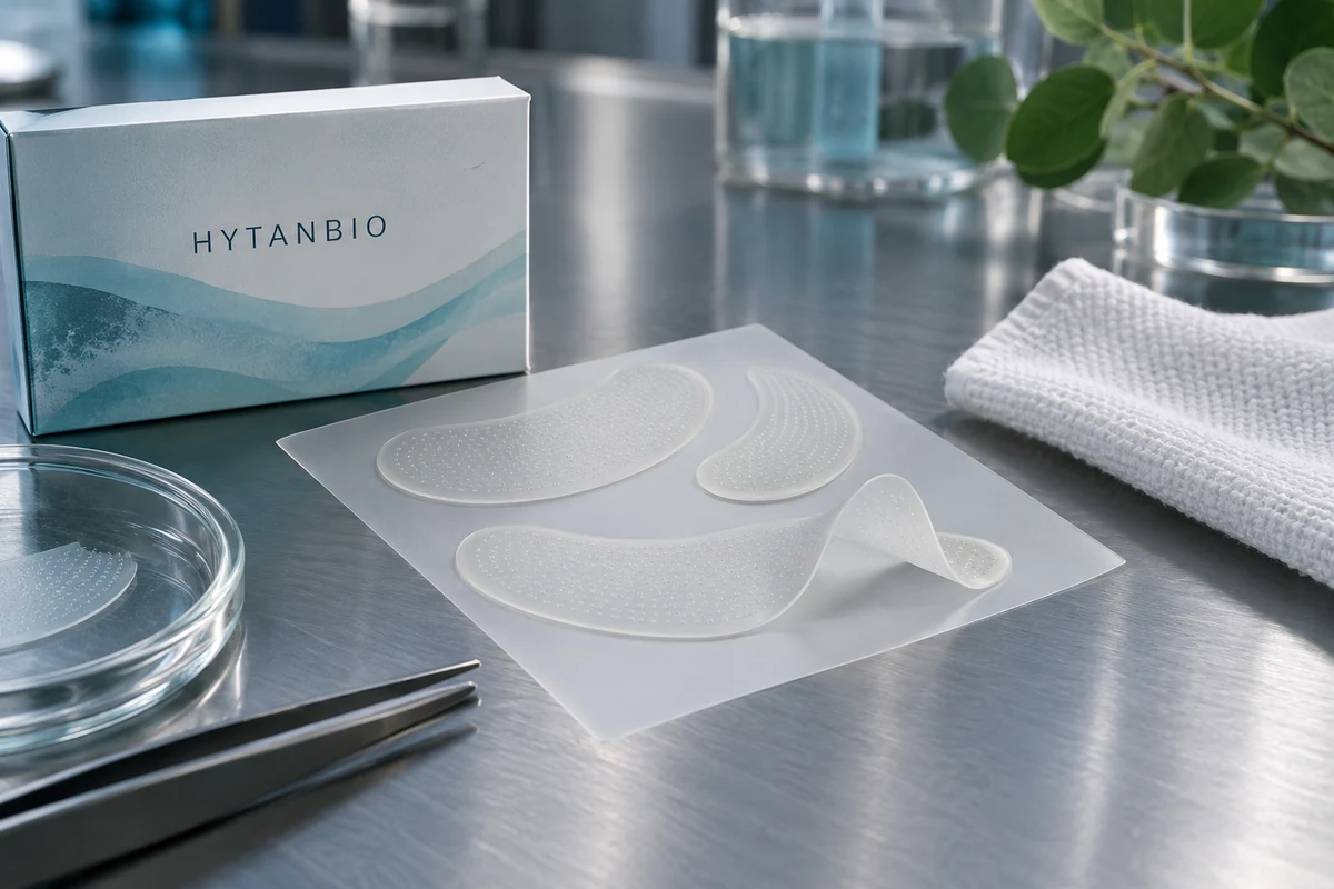 Concept illustration: Soothing and Sensitive-Skin Peptide Microneedle Patch Design