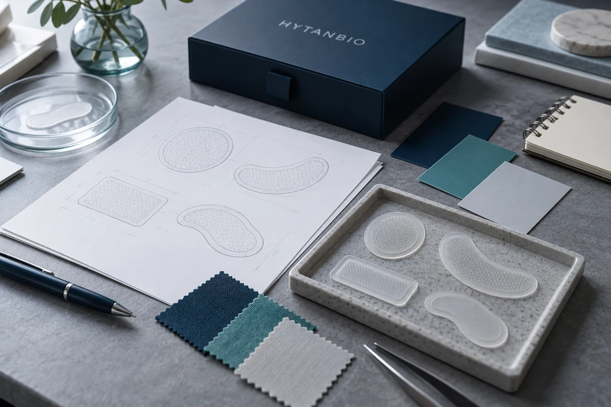 Concept illustration: How to Write a Peptide Microneedle Patch Brand Brief