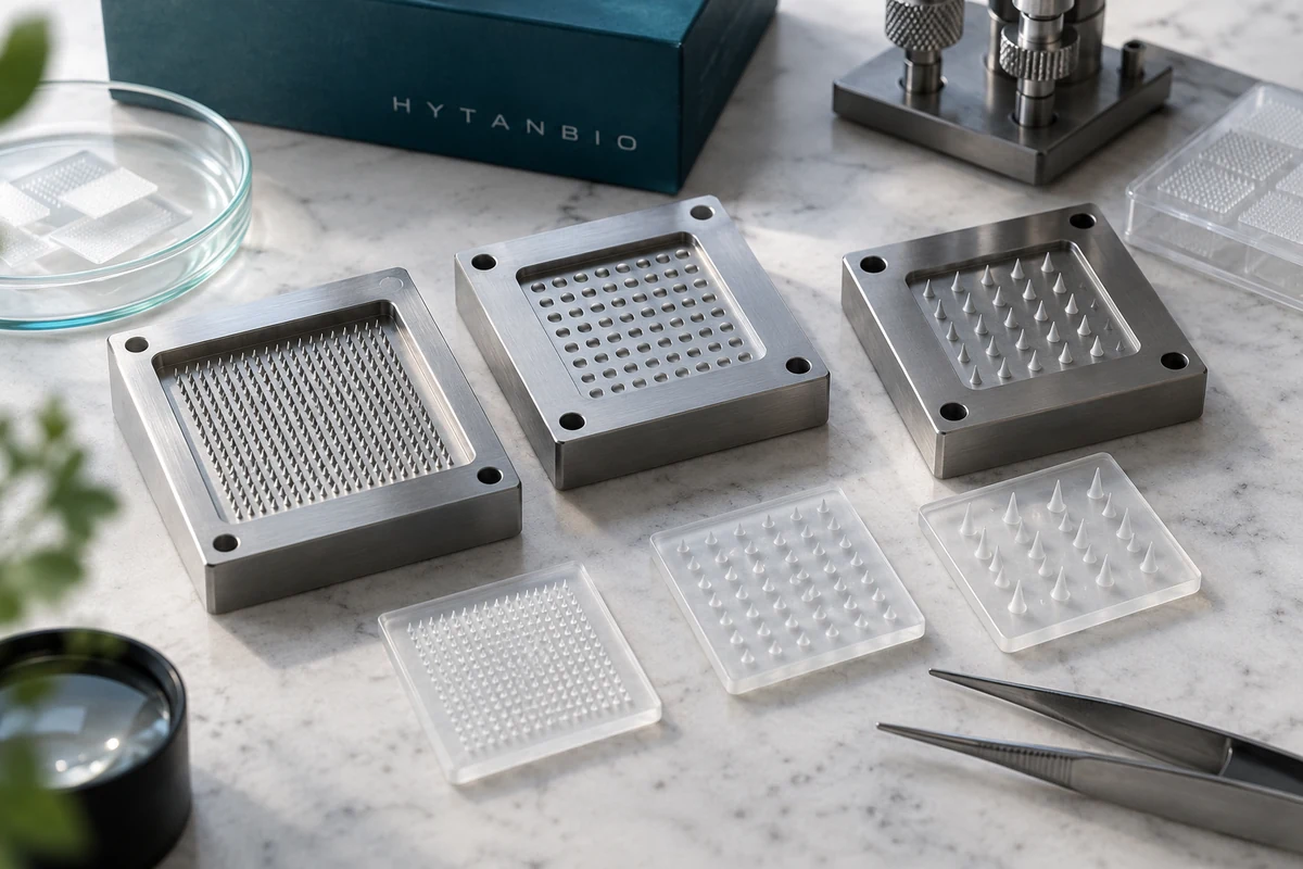 Concept illustration: Custom Microneedle Mold Design: Height, Density and Array Geometry