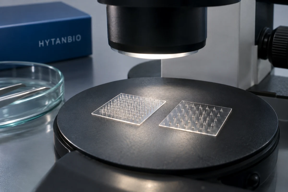 Concept illustration: Needle Density and Spacing in Dissolvable Patch Design