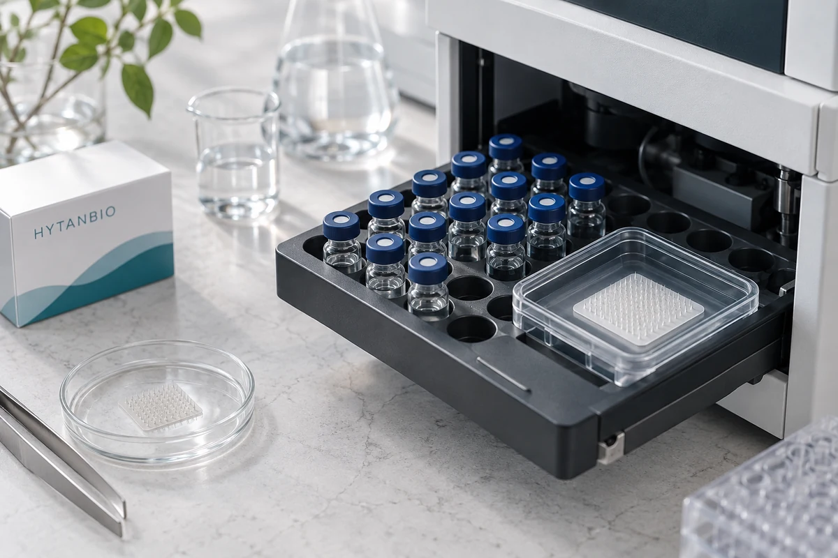 Concept illustration: Peptide Content and Dose Uniformity Testing