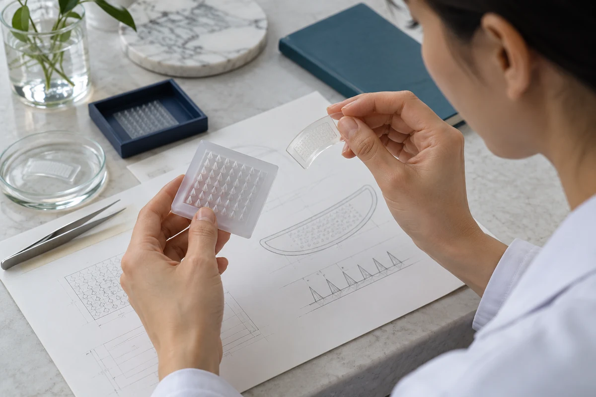 Concept illustration: Microneedle & patch design
