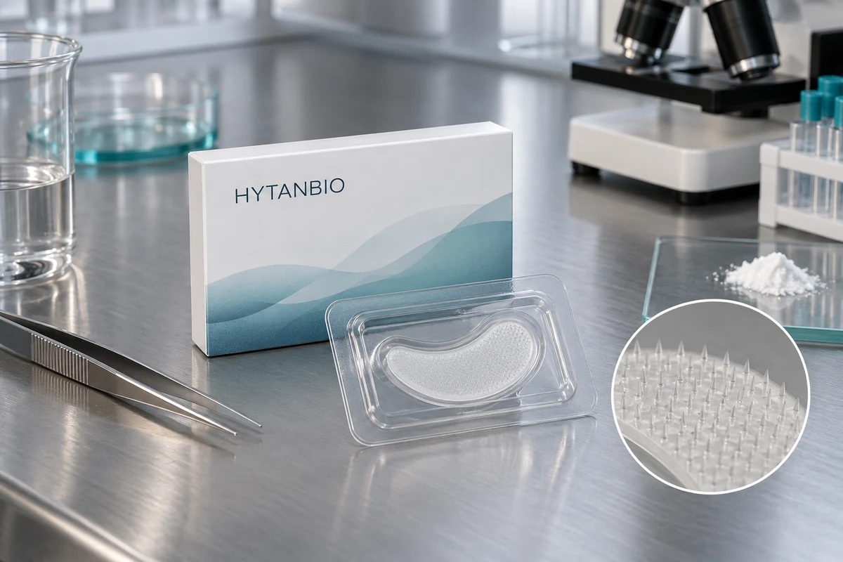 Concept illustration: Carnosine Peptide Microneedle Patch OEM