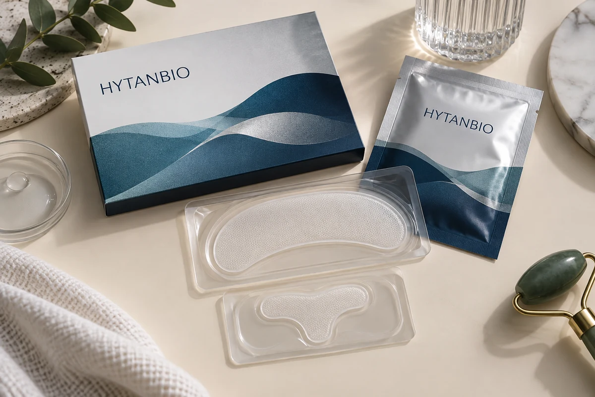 Concept illustration: Anti-Aging Peptide Microneedle Patch