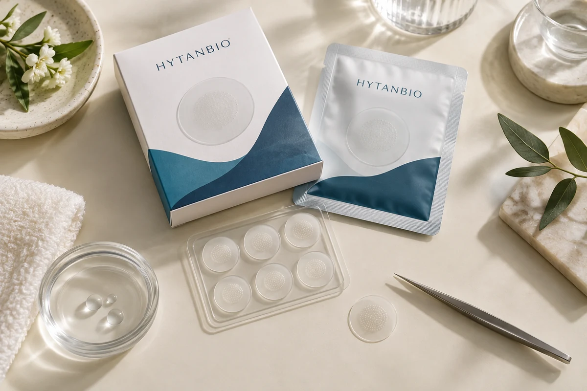 Concept illustration: Brightening Peptide Microneedle Patch